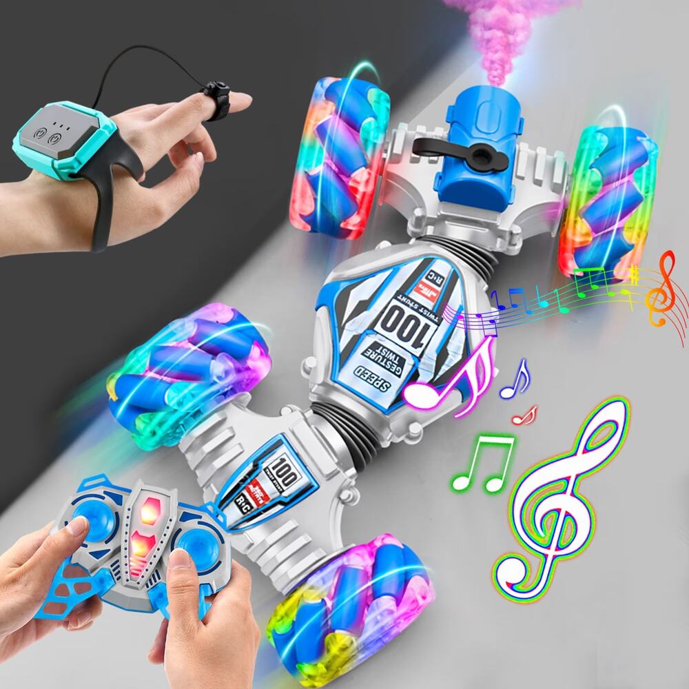 4WD Gesture Sensor RC Stunt Car Toys,Watch & Handle Dual Control Toys,Deformable - Picture 2 of 8